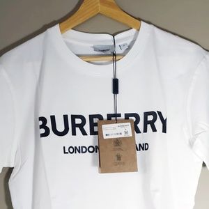 Burberry New White Basic Model T-Shirt – S